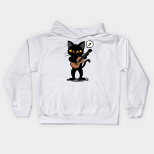 Cat guitar Kids Hoodie